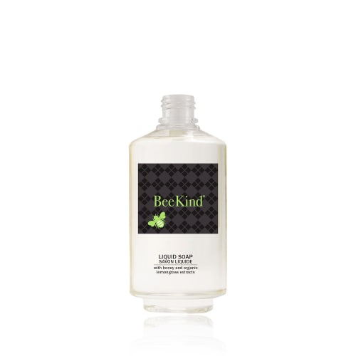 BeeKind Liquid Soap Clear Tamper-Proof Bottle, Empty,  No Pump, 10oz/300ml